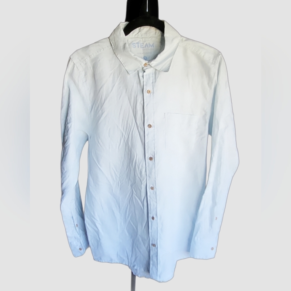 Steam beachwear+ 100% Linen Long sleeve Button Up Size Small Lagenlook